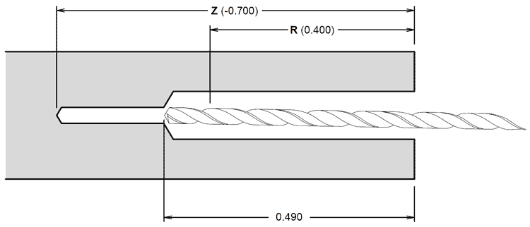 Image of G83 Peck Drill Cycle