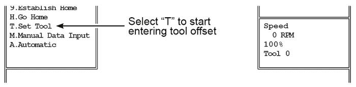 Image of OmniTurn Tool Offset Page: Select T