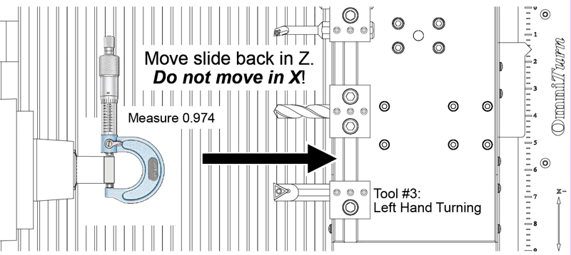 Image of Micrometer on Turned Diameter of Part